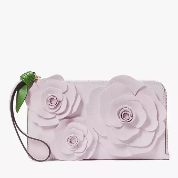 Kate Spade Flora Flower Wristlet - Picture 1 of 9